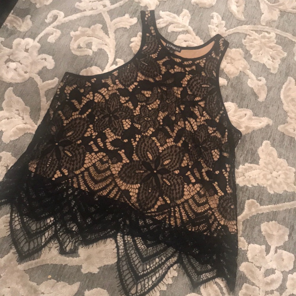 Black and Nude top
